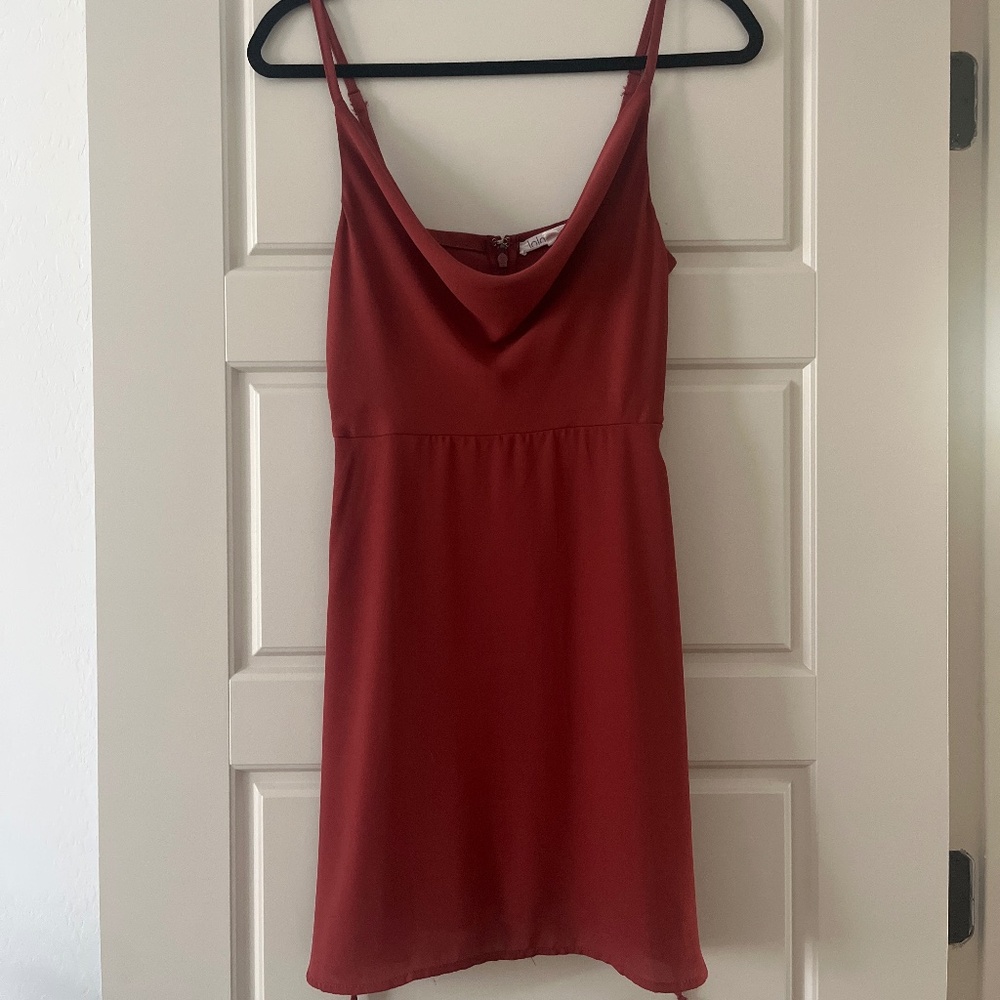Cowl neck dress